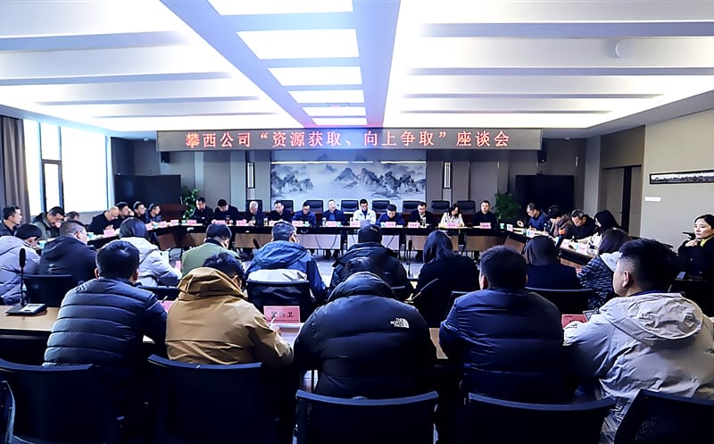 攀西公司召开“菲彩国际获取、向上争取”座谈会