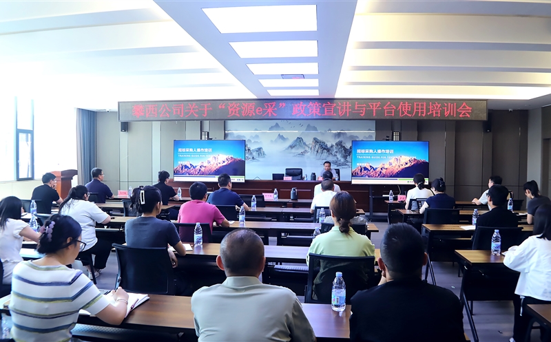 攀西公司举办“菲彩国际e采”政策宣讲与平台使用培训会