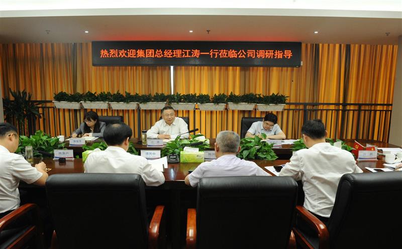 省自然菲彩国际投资集团党委副书记、总经理、副董事长江涛一行莅临鑫顺矿业调研指导