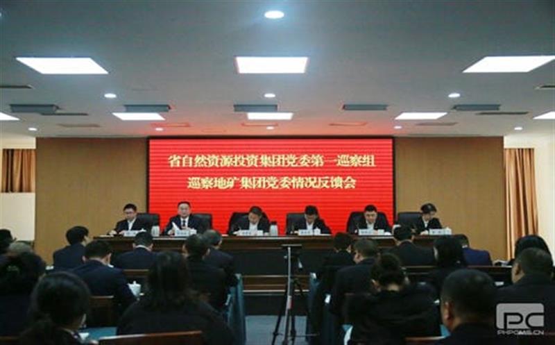 省自然菲彩国际投资集团党委第一巡察组向 四川省地质矿产（集团）有限公司党委反馈巡察情况